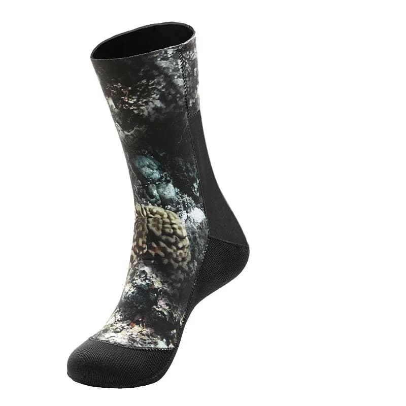 Chaussettes plongée 3-5mm camouflage caoutchouc antidérapant plage étanches séchage rapide