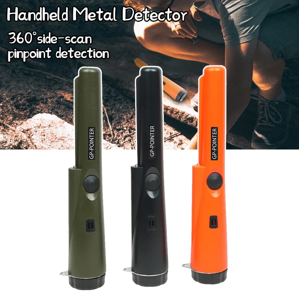 Détecteur de métaux portable Treasure Hunter pointeur étanche détection 360° chasse aux trésors