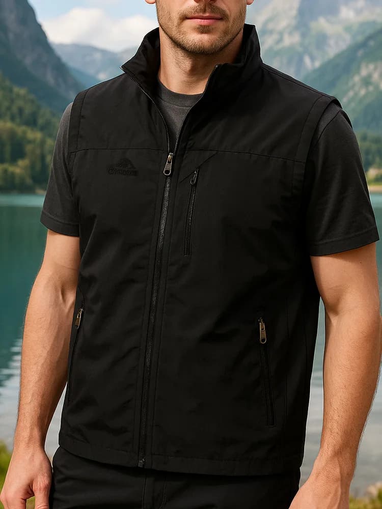Veste de pêche sans manches été homme respirante et rafraîchissante, séchage rapide pour randonnée, tailles S-6XL