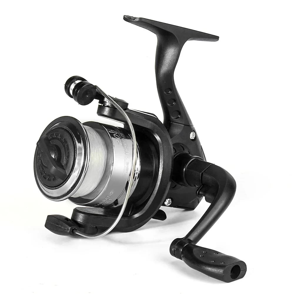 Moulinet spinning DNDYUJU 5.2:1 avec ligne et leurres inclus pour pêche au lancer en mer et rivière