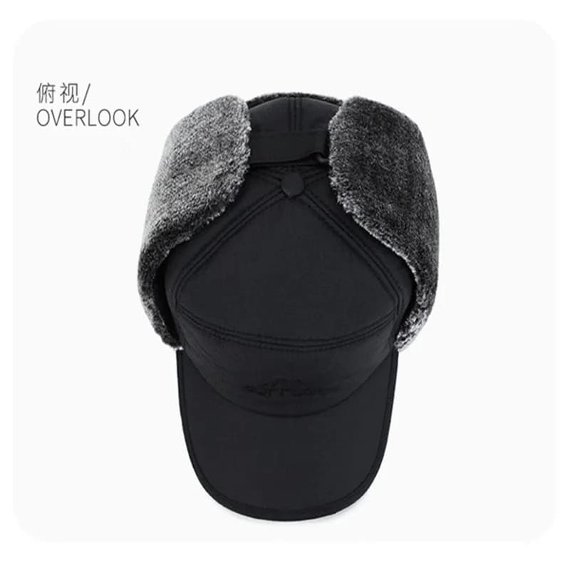 Bonnet pêche chauffant homme femme fourrure artificielle épais pour hiver 2024 - Ski et extérieur
