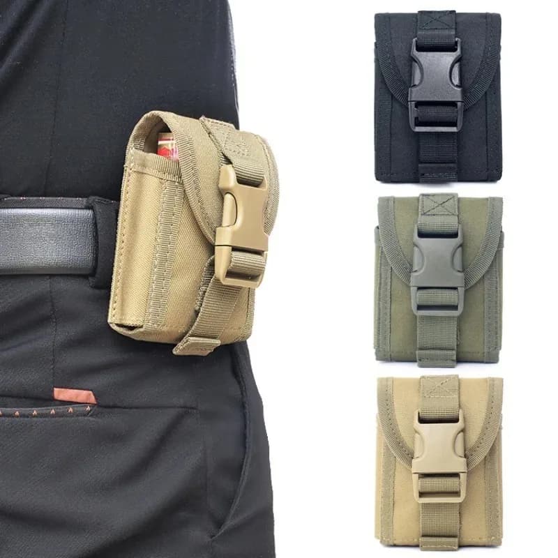 Sac banane tactique Molle pour homme - Poches EDC pêche camping chasse - Accessoire ceinture