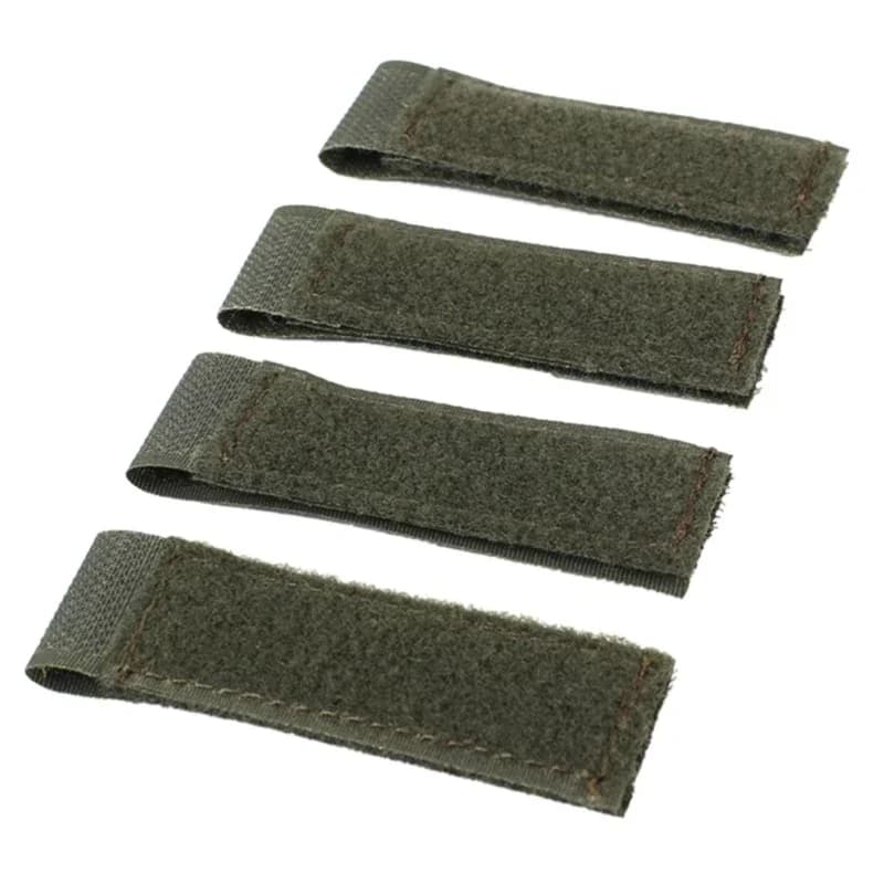 Kit adaptateurs MOLLE pour patchs pêche - 4 bandes conversion Hook&Loop personnalisation équipement
