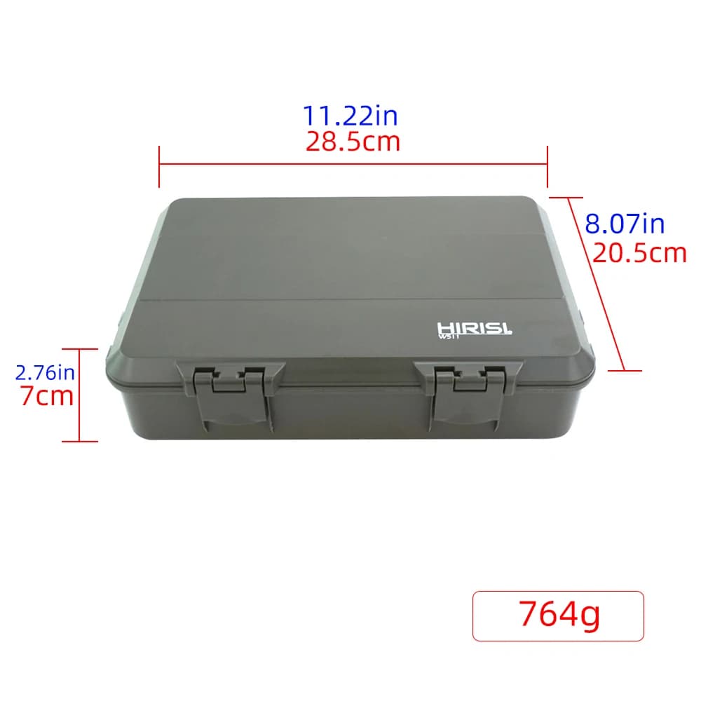 Boîte de pêche portable multifonction Hirisi W511 - Organisation parfaite pour accessoires et matériel