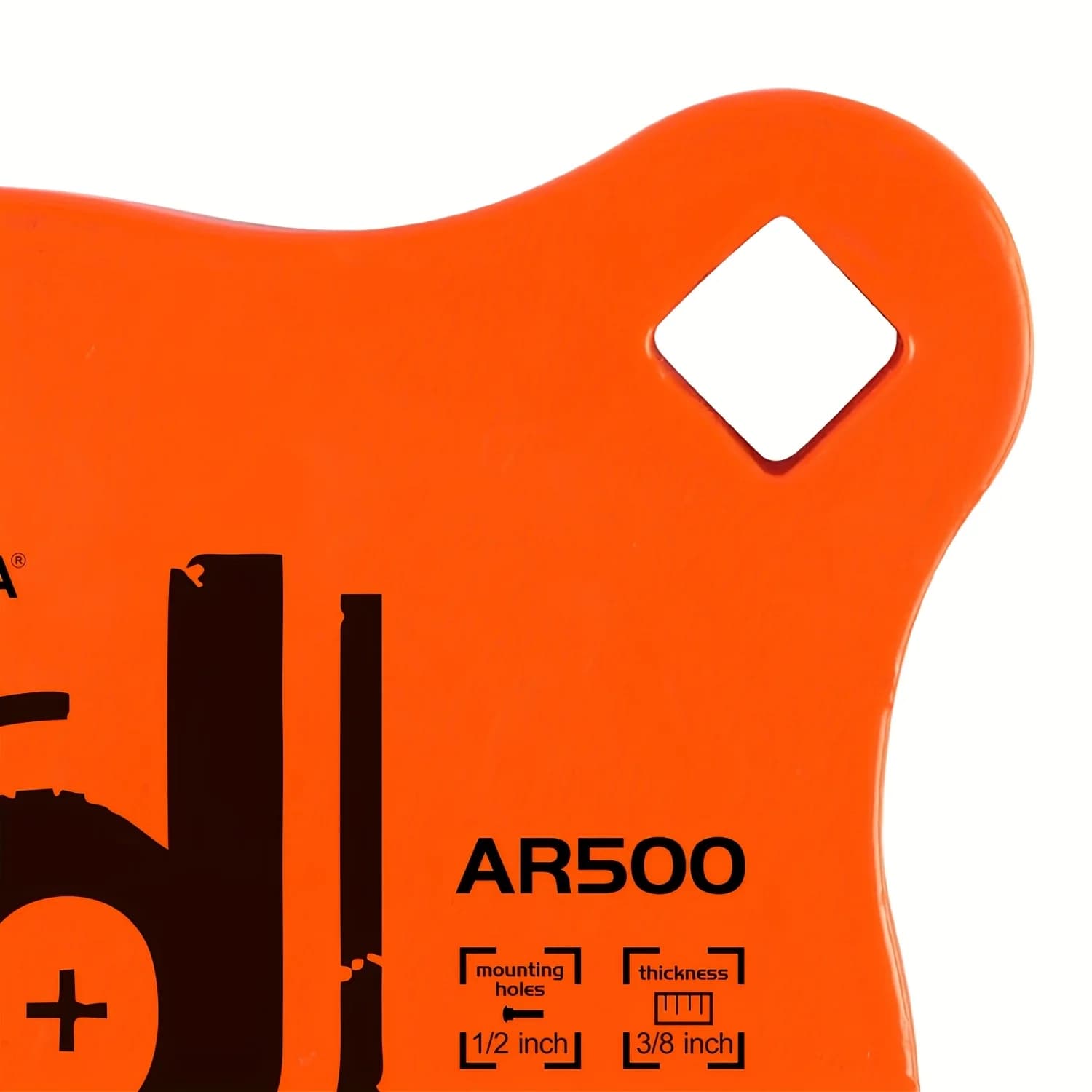 Cible acier AR500 revêtue haute visibilité pour entraînement tir pêche extérieur - Accessoires inclus