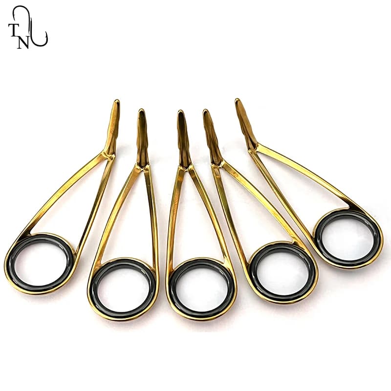 Kit 9 guides yeux canne pêche céramique acier inox TN20 réparation anneaux accessoires remplacement