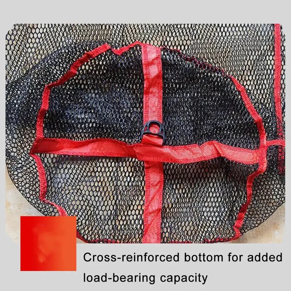 Filet de pêche pliable en nylon avec flotteurs, piège à branchies et mailles renforcées pour la