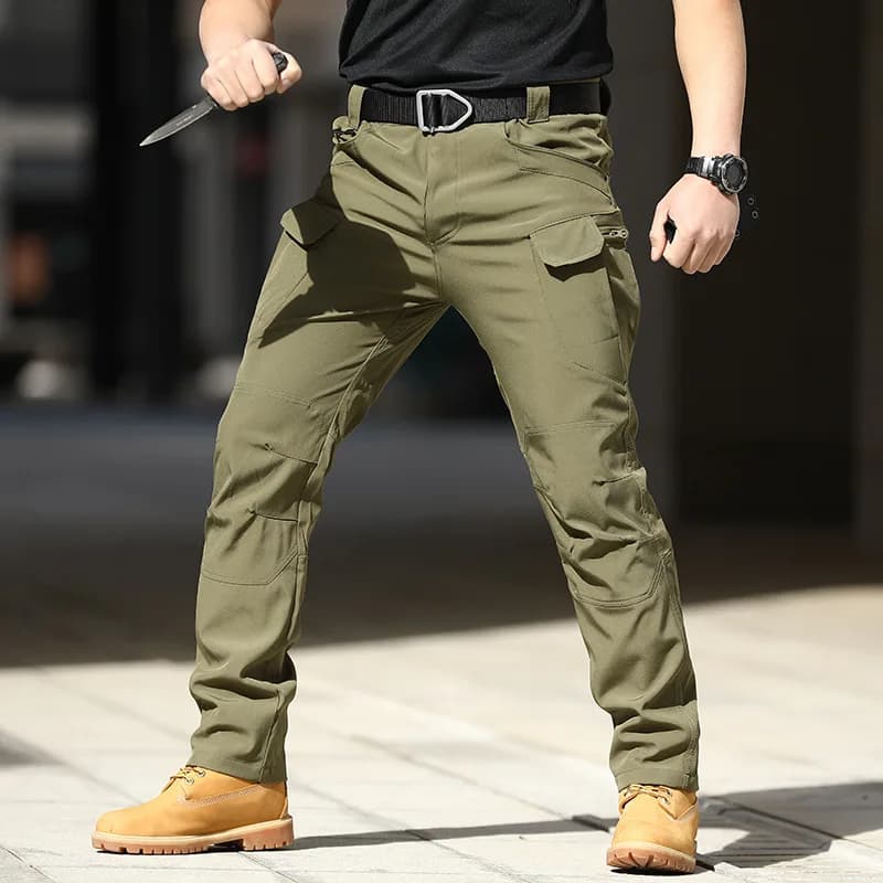 Pantalon jogger tactique camouflage ville - Randonnée pêche trekking armée multi-poches militaire
