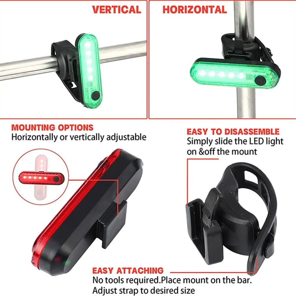 Feu de navigation LED rechargeable Type-C pour bateau - Lampe étanche 4 modes pour kayak et yacht