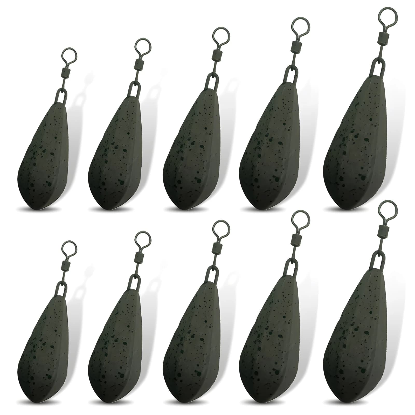 Plomb de pêche à la carpe 56g à 113g, résistant eau douce et mer, anti-corrosion durable