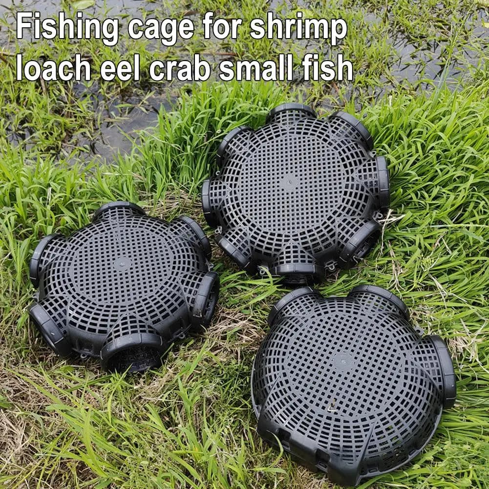 Piège à écrevisses et poissons 3/6/8 trous cage plastique facile à installer pêche crustacés