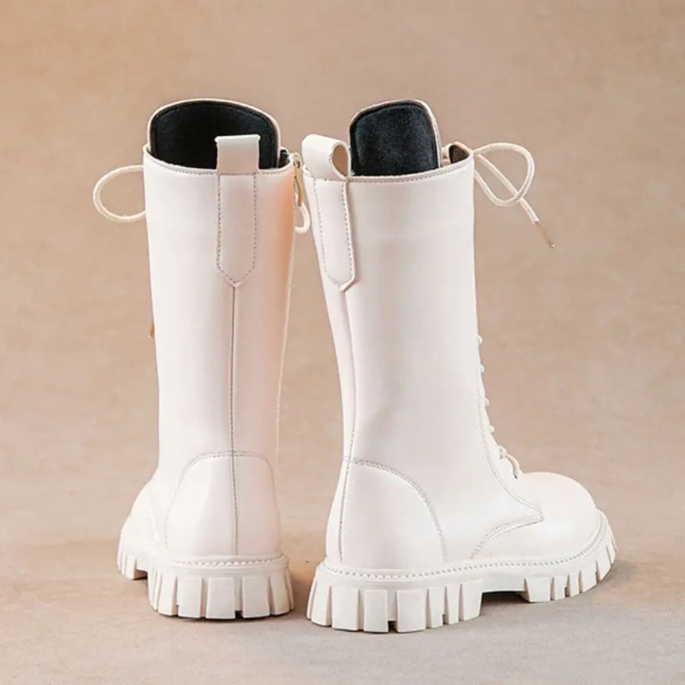 Bottes cosplay pêche thématique fille - Bottes longues blanc pêche fantasy et événements pêche costumés