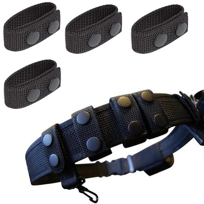 Lot boucles ceinture tactique pêche - 4/8 pièces, maintien équipement, sangles nylon robuste