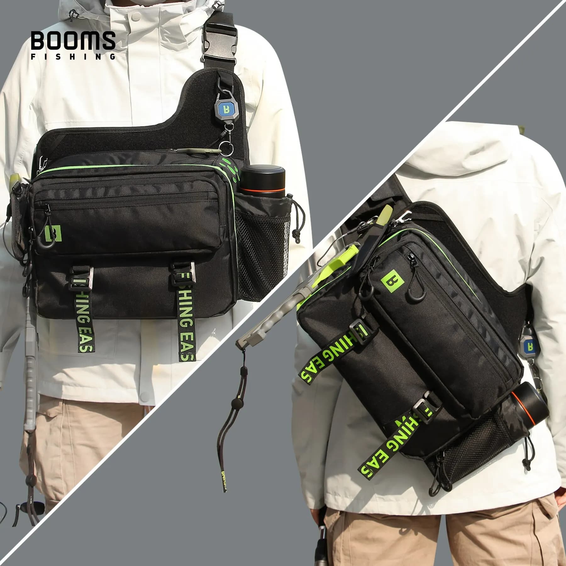 Sac pêche Booms Fishing IB1 grande capacité rangement matériel carpe mer eau douce équipement pro