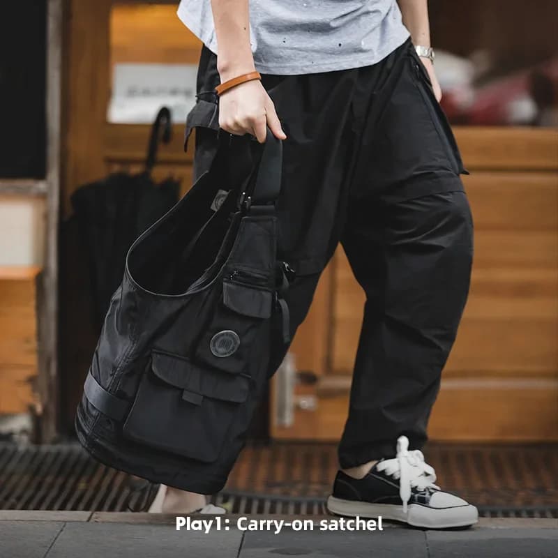 Veste tactique pêche multi-poches avec sac solide et bretelles larges pour équipement