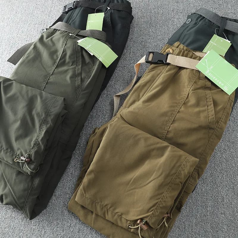 Pantalon homme imperméable coupe-vent polaire hiver droit poches multiples outdoor décontracté