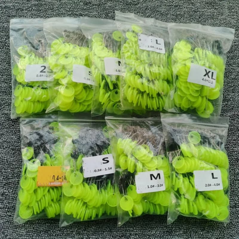 600 flotteurs ovales noirs silicone pour pêche carpe - lot professionnel économique