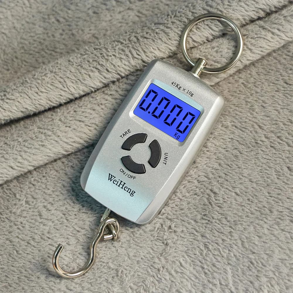 Balance digitale pêche 45kg/10g JUANJUAN - balance électronique portable pour bagages et pesée du matériel