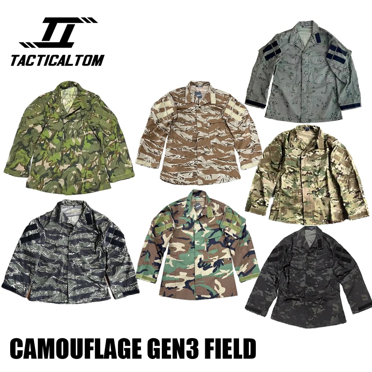Combinaison de pêche tactique Tom G3 - Durable respirante camouflage Woodland