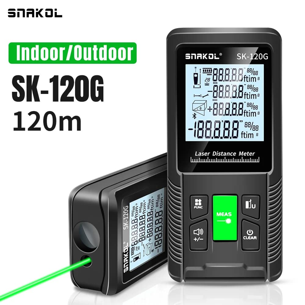 Télémètre laser Snakol 40M à 120M laser vert/rouge - Visibilité optimale pour pêche en toutes conditions