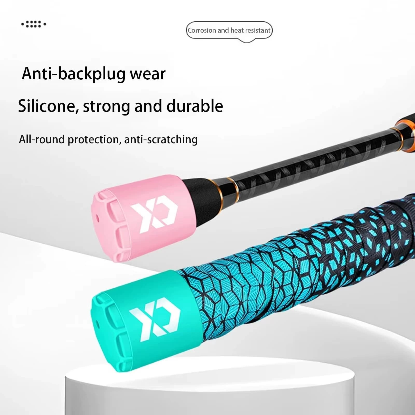 Bouchon protecteur en silicone pour canne à pêche - capuchon élastique léger pour embout de scion