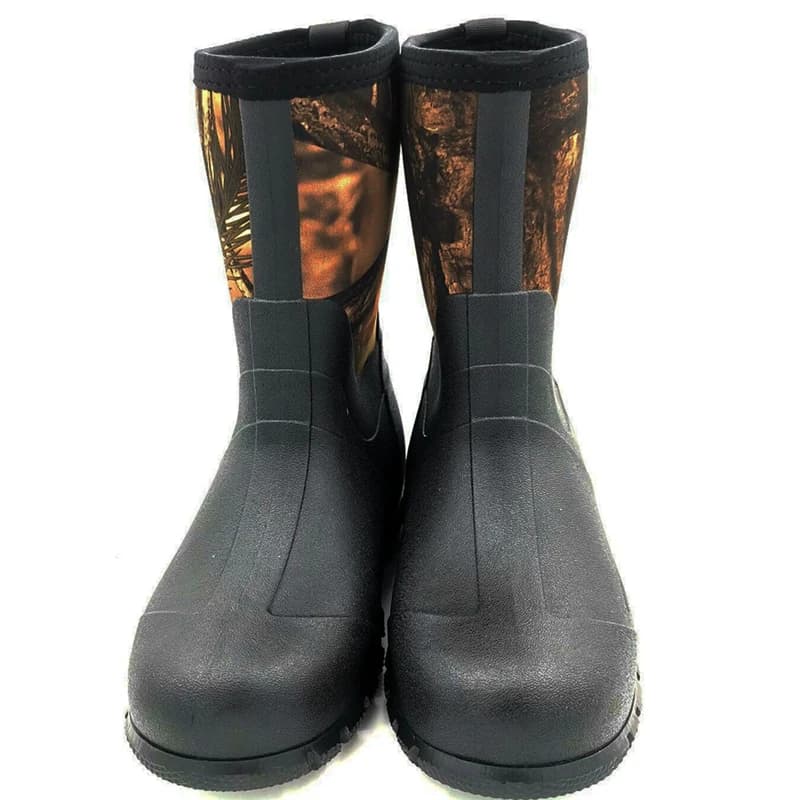 Bottes de pêche imperméables marron - Chaussures wading semelle caoutchouc pour pêche récifale et rocheuse
