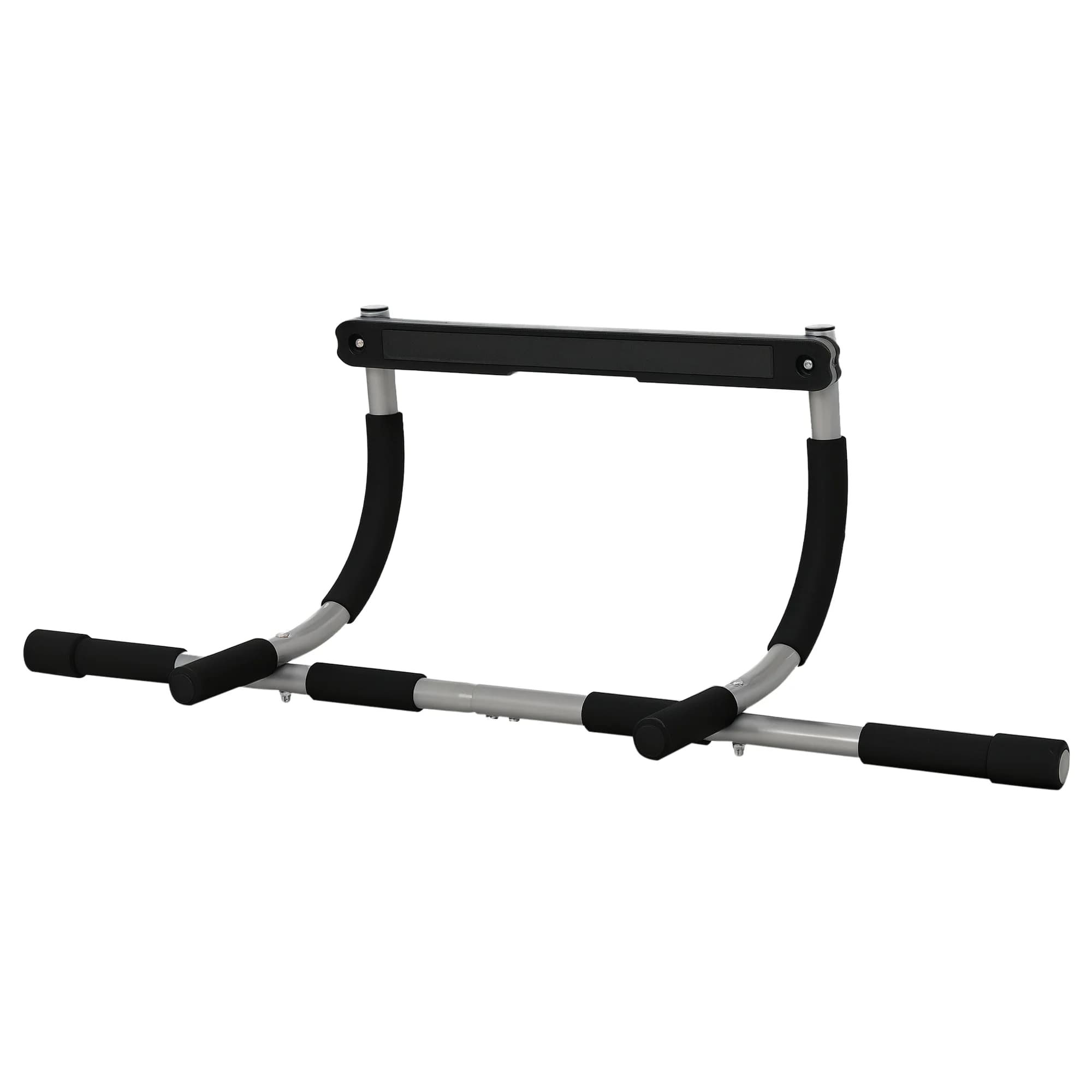 Support de traction HOMCOM multifonction pour barre de porte en acier avec mousse PE - Équipement fitness maison