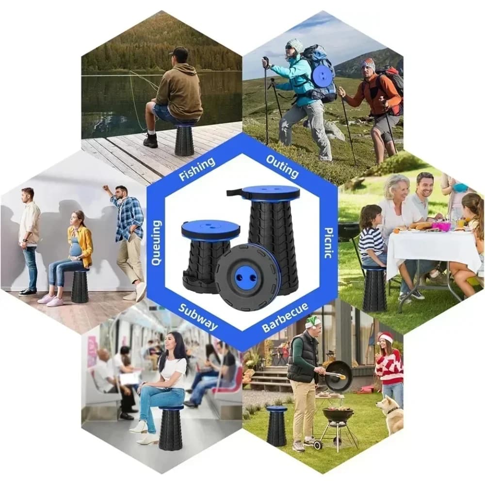 Chaise pêche portable légère pliante avec sac - siège camping extérieur confortable durable
