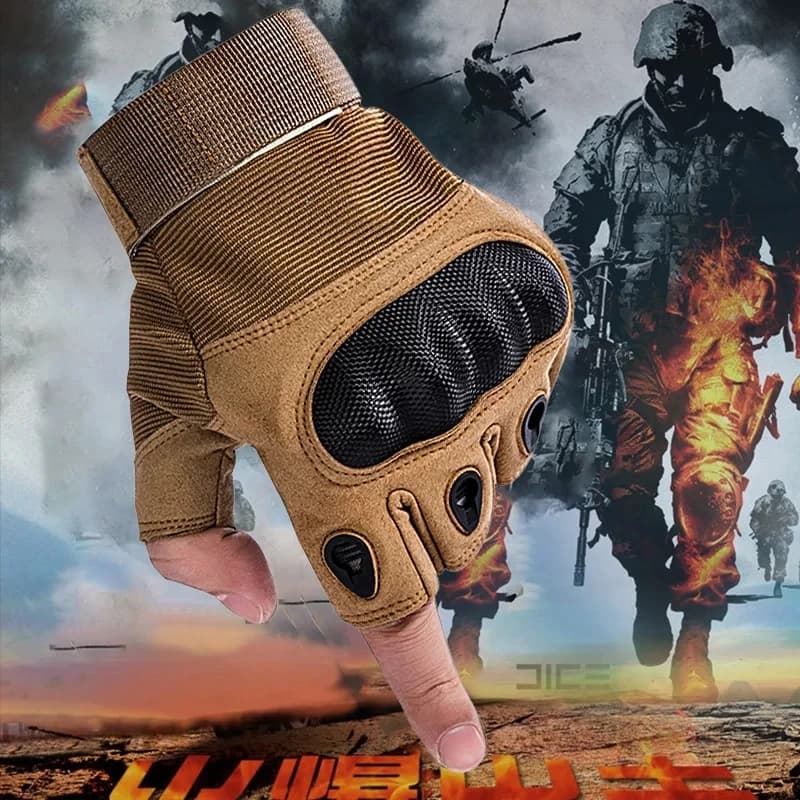 Gants tactiques coque dure protection pêche chasse sports outdoor entraînement hommes