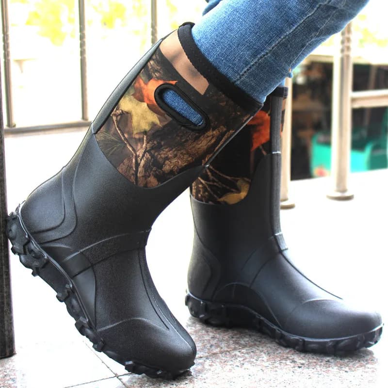 Bottes de pêche imperméables en néoprène haute qualité, camouflage bionique pour chasse et pêche, semelle anti-dérapante