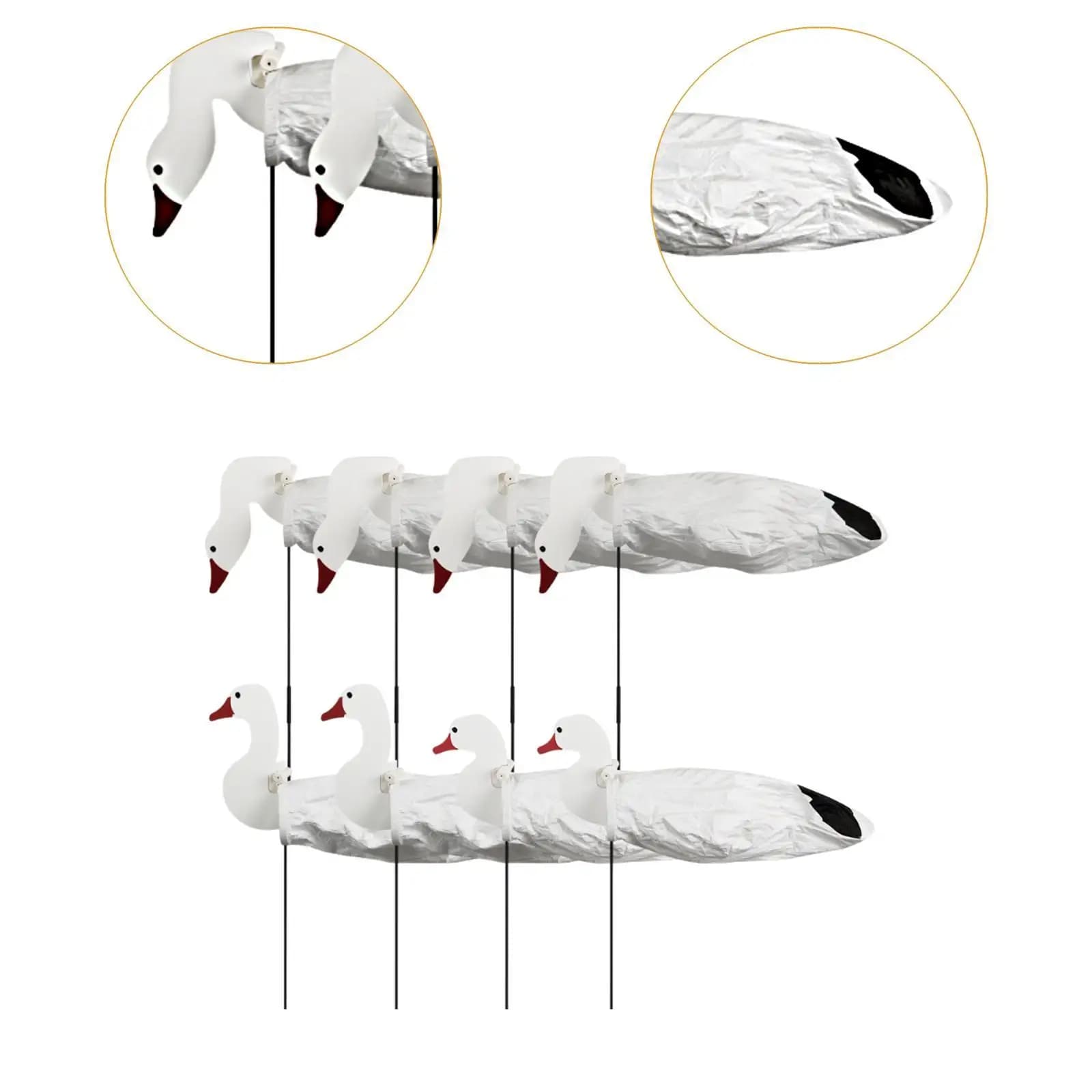 Leurres silhouette oie avec mouvement réaliste - appât oiseau chasse extérieur étang