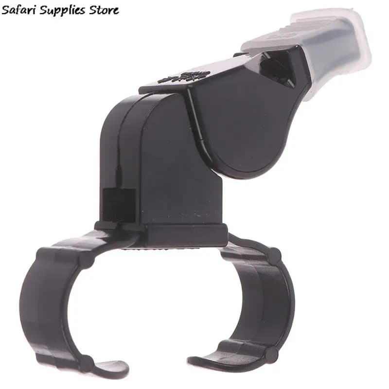 Sifflet arbitre noir sans bille - Sifflet sportif ergonomique pour pêche et sécurité en mer