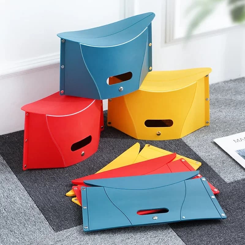 Tabouret carte pliant portable plastique camping multifonction siège pliable pour pêche pique-nique voyage léger