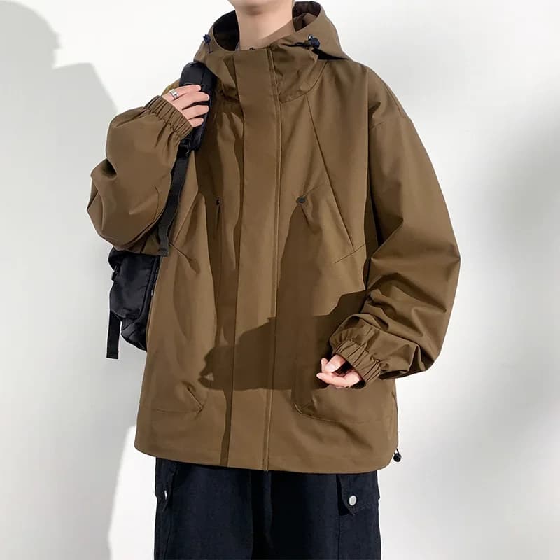 Veste de camping homme New Camping Jacket 8XL - Imperméable coupe-vent grande taille mode décontractée