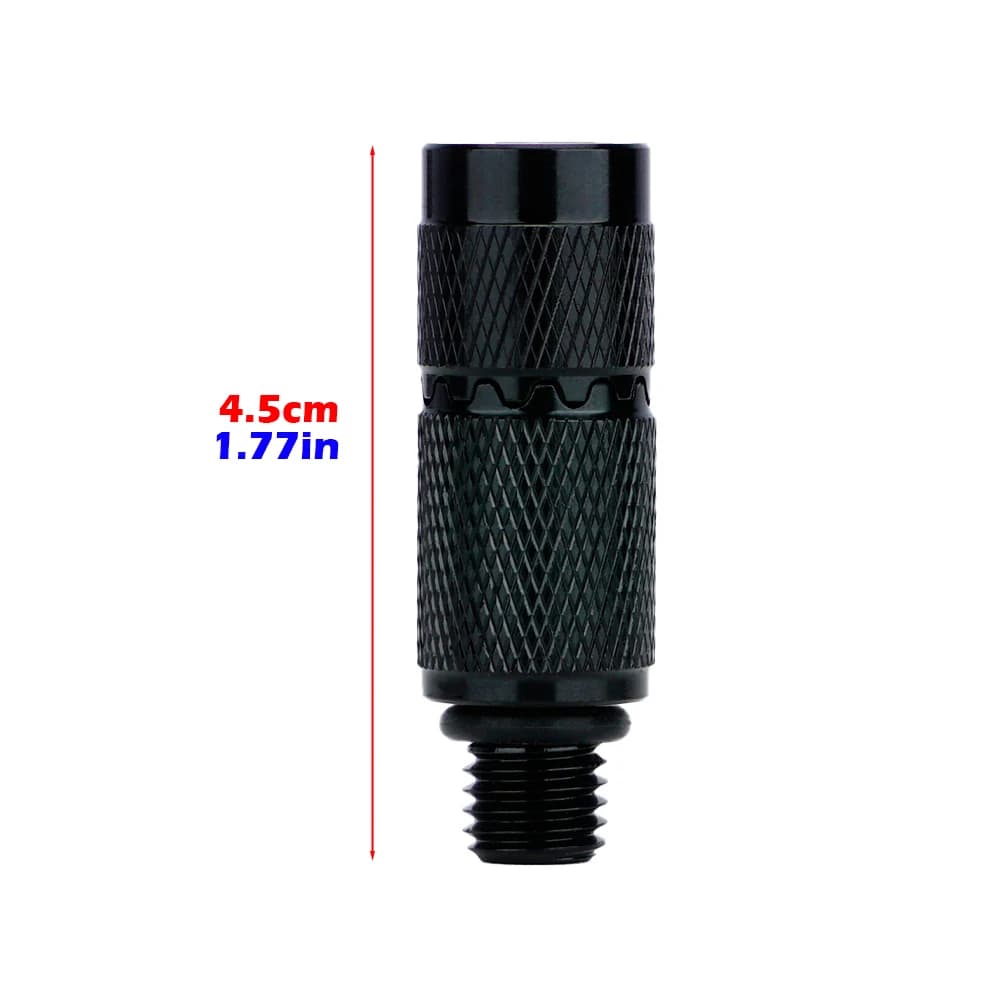 2 connecteurs rapides aluminium Hirisi AQ215 pour alarmes carpe et bank sticks
