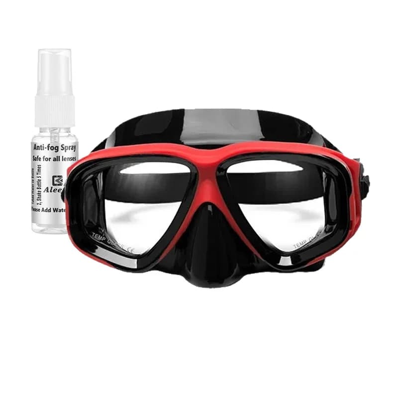 Masque de plongée sur mesure avec verres correcteurs trempés anti-buée - Personnalisation gauche/droite