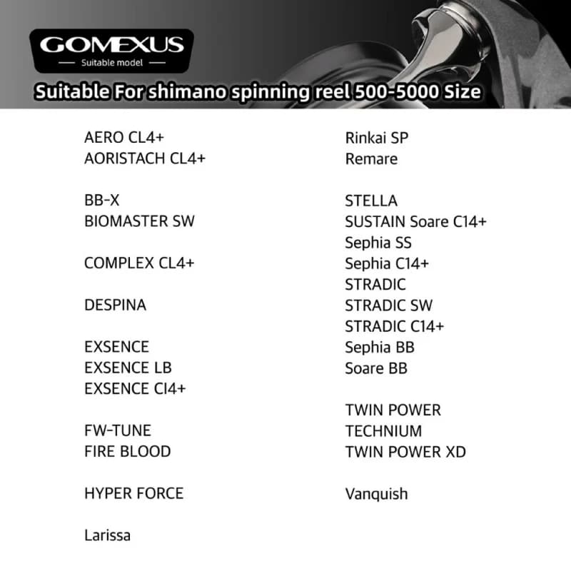 Rouleau de ligne Gomexus pour moulinets Shimano Stella Twin Power Stradic Vanford accessoire pêche