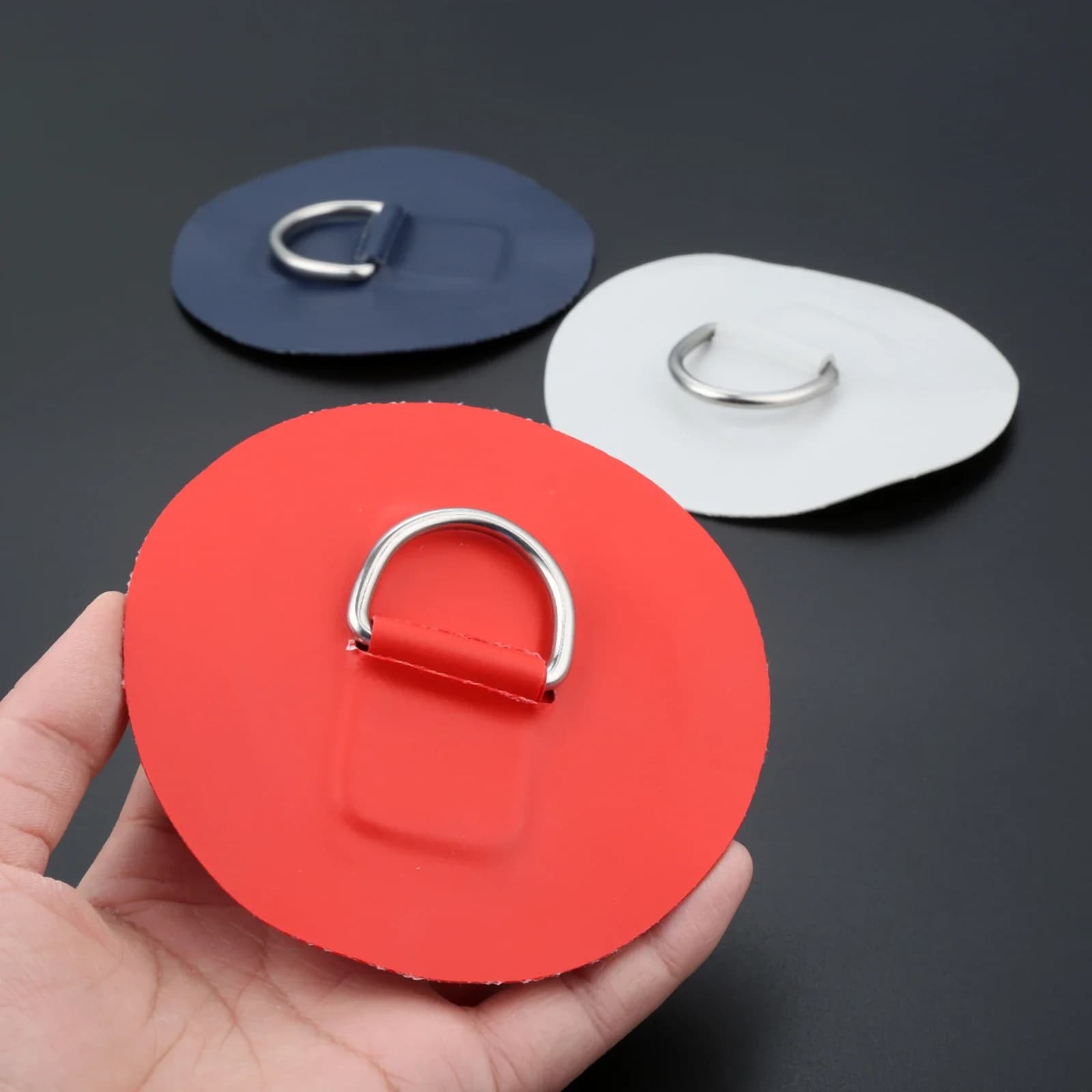 Lot 4 anneaux D en acier inoxydable 316 pour kayak gonflable SUP raft canoe fixation équipement
