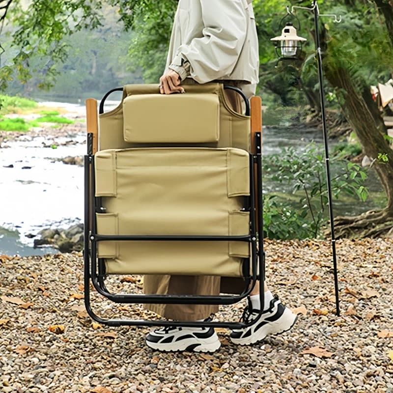 Chaise camping Kermit dossier haut réglable 5 positions pliante légère pêche plage