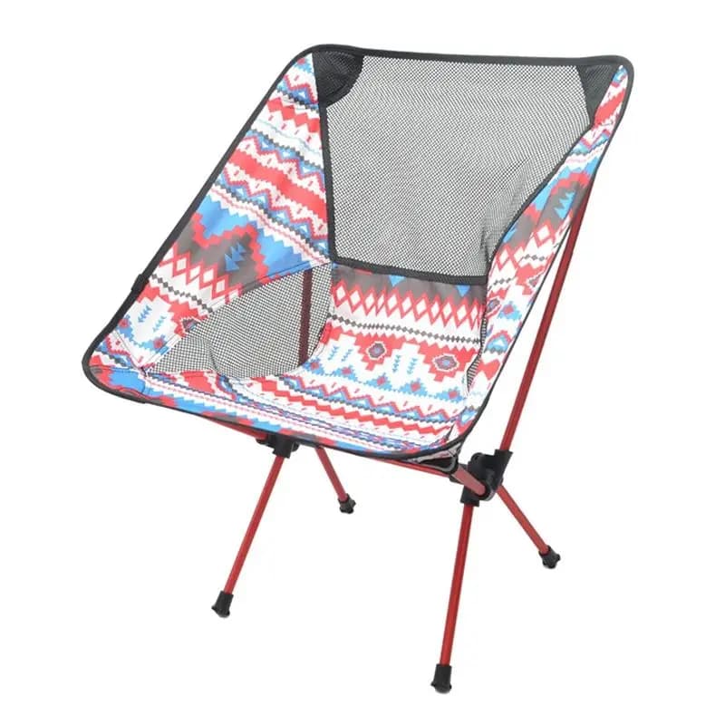 Chaises pliantes outdoor portables avec sac de transport - Capacité 90kg pour pêche et plage