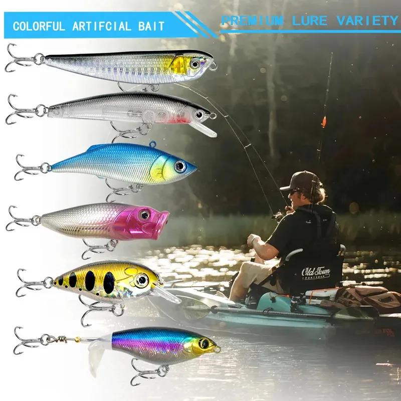 Kit de pêche pro 239 leurres pour truite brocheton et perche, boîte de rangement compartimentée, équipement