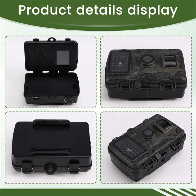 Caméra de chasse vision nocturne infrarouge écran 2.0" TFT HD 1920x1080p IP66 étanche surveillance faune