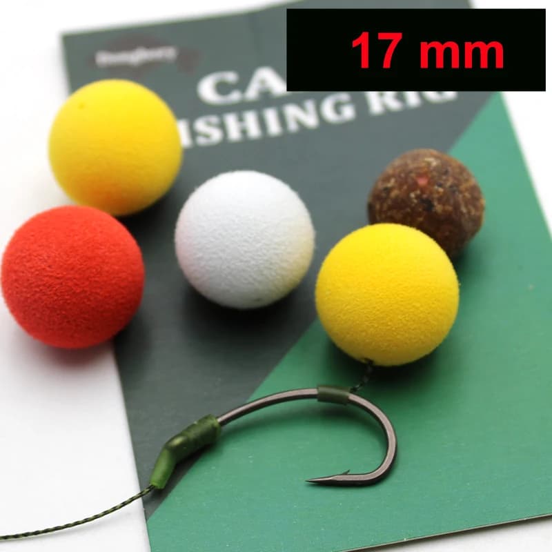 Boilies 17mm flottants sans odeur pour carpe - Appâts artificiels maïs pêche au hair rig