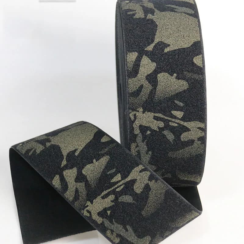 Adhésif velcro tactique 10x100cm camo - Bandes crochet/loop fixation équipement pêche