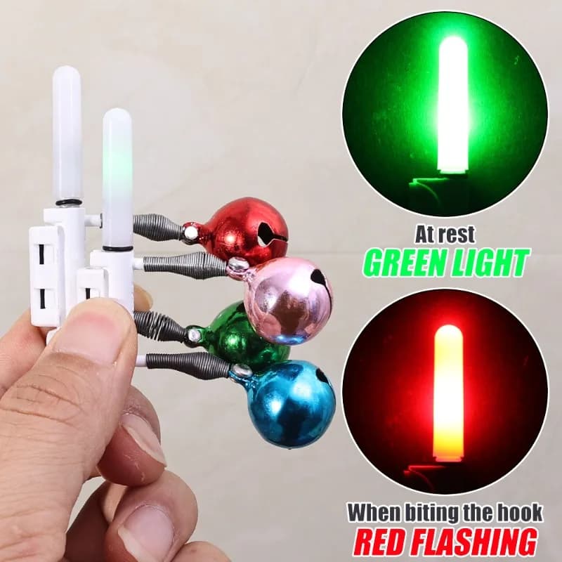 Détecteur double cloche étanche CR425 LED - indicateur lumineux pêche nuit rock fishing