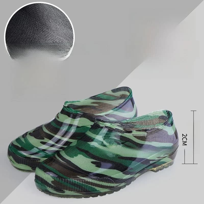 Bottes de pluie homme basse légères cuisine travail antidérapantes respirantes imperméables casual bout rond