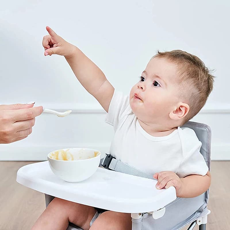Chaise bébé pêche pliante avec plateau - Siège enfant sécurisé pour pêche en famille plage