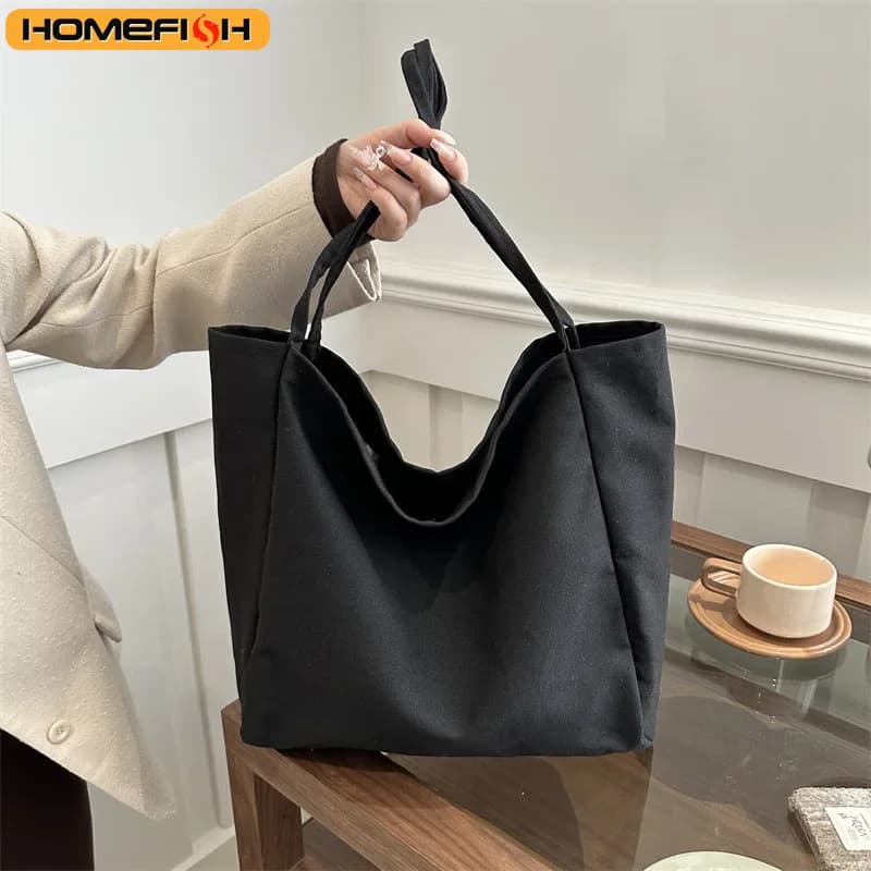Sac tote éco-responsable HOMEFISH - Grand format réutilisable pour courses et voyages quotidiens