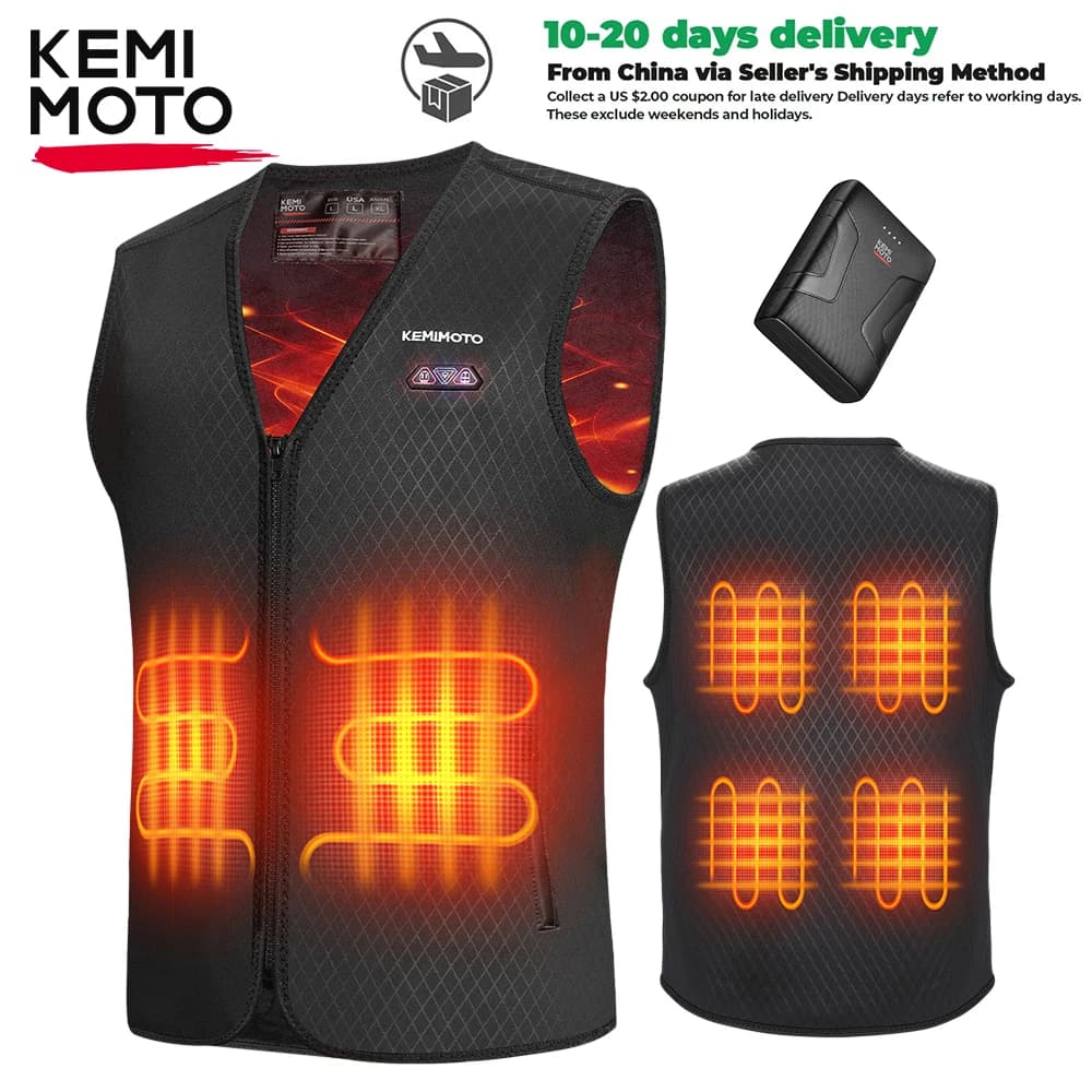 Veste chauffante homme femme hiver 10000mAh pour randonnée et camping - Set thermique sports extérieurs