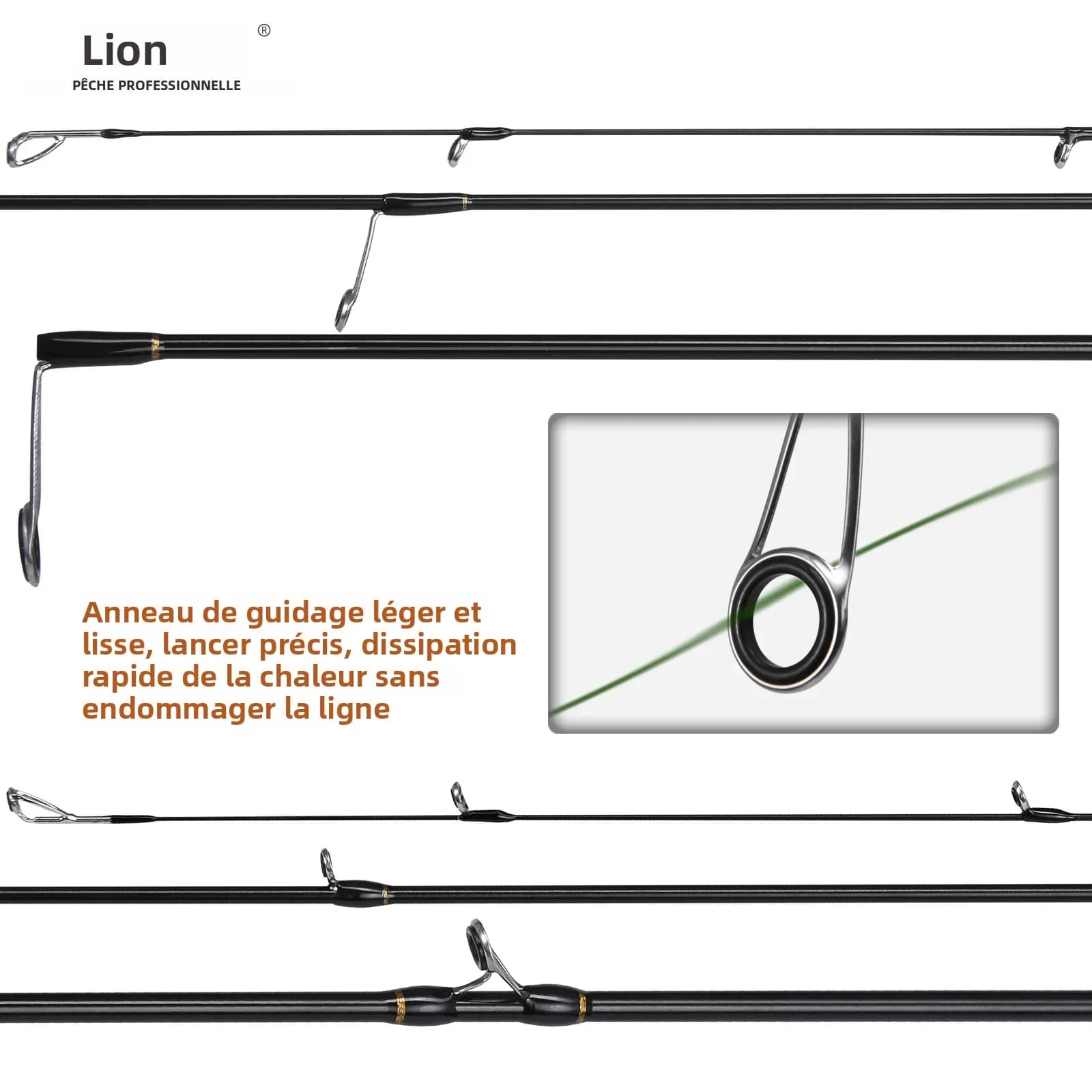 Canne pêche carbone LEOFISHING spinning casting UL bait finesse 523/604, accessoire leurre ultraléger pour matériel pêche